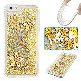 NEXCURIO アップルアイフォンシックス iPhone 6S 6 ケース 【流砂】 4.7インチ専用 衝撃防止 【強化ガラス液晶保護フィルム贈呈】 TPUソフトシリコンケース 保護シェル 超薄型 
