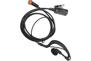 Qiilu G シェイプ イヤピース ヘッドセット マイク PTT 付き SL1M SL1K 600 300 7500 400 4000 7550 TLK100 ラジオ + トランシーバー双方向ラジオ用