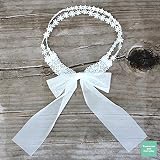 【Tomorrow and Everyday】 ベビー キッズ シフォン リボン レース フラワー ヘアバンド ヘアアクセサリー ヘッドドレス 記念日 誕生日 ハーフバースデー 出産祝い