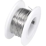 uxcell 抵抗線 ニクロム製 シルバートーン 0.5mm 24AWG 10m長さ 1200℃