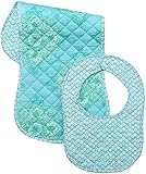 Masala Bib & Burp Set - Kolam Turquoise - 2 ct by Masala