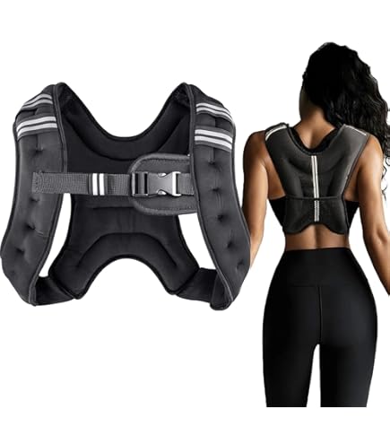 Weighted Vest, 3KG/5KG/8KG/10KG Weighted Exercise Vest with