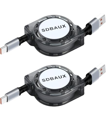 Amazon.co.jp: 巻取り式USB-TypeCケーブル (ブラック) KCUSBTYPEC 巻