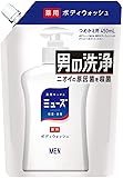 【医薬部外品】ミューズ メン ボディウオッシュ 手洗い 使用可能 洗顔 除菌 殺菌 ボディソープ 詰替450ml 詰替え用 450ミリリットル (x 1)