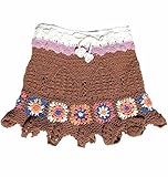 キャピー CAPPY ニットモチーフスカート ブラウン SizeS BOT0028