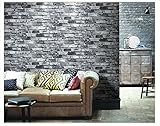 7Buy 21 Inch By 394 Inch Grey Faux Brick Pattern Stone Pvc Waterproof Wallpaper Wall Decor Wall Mura