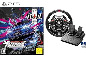 首都高バトル / Tokyo Xtreme Racer【予約特典】オリジナルライバルステッカー1枚（全4種/ランダム封入）付 - PS5 + Thrustmaster T128 ハンドルコントローラー フォースフィードバック 磁気ペダルセット PS5