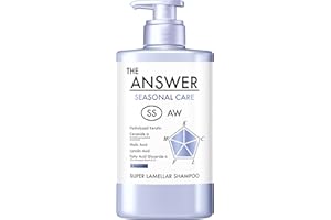 【THE ANSWER】 ジアンサーシーズナルケア ＳＳ スーパーラメラシャンプー ポンプ 400ml ジャスミン＆マンダリンオレンジの香り 美髪5大必須成分配合 髪質改善 くせ毛 ノンシリコーン処方 サルフェート・パラベン・合成着色料フリー 塗り洗