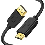 ANNNWZZD DisplayPort to HDMI Convert, DP HDMI Convert Gold Plated DisplayPort HDMI Converter for TV, Computer, Projector, Black, 2M