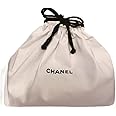 【シャネル chanel 】ポーチ ノベルティ 巾着ポーチ 巾着袋 化粧ポーチ バッグインバッグ 小物入れ 白 大 ホワイト 誕生日 プレゼント プチギフト