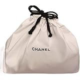 【シャネル chanel 】ポーチ ノベルティ 巾着ポーチ 巾着袋 化粧ポーチ バッグインバッグ 小物入れ 白 大 ホワイト 誕生日 プレゼント プチギフト