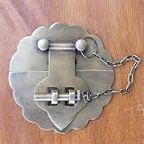 MANJA MTMET-099 真鍮 金具 金物 かんぬき 閂 取っ手 ドアノブ つまみ ハンドル アンティーク レトロ調 ナチュラル