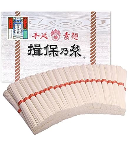 Amazon.co.jp: 揖保乃糸 そうめん 上級品 赤帯 6kg （50g×120束入