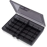 サンワダイレクト 電池ケース 単3電池 単4電池 各最大10本収納 200-BT005BK