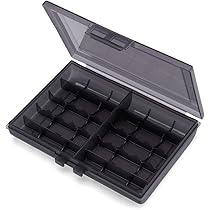 Amazon | 携帯用 電池ケース 2段 単三電池 最大12本収納
