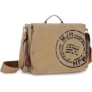 [D-SACK] ショルダーバッグ メンズ 帆布 手提げ 軽量 大容量 A4 14インチ