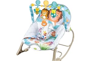 電動バウンサー リクライニング機能付き電動ベビースウィング ベビーバウンサー 電動ハイローチェア 新生児から使える電動ゆりかご 2in1 持ち運びし 3点式ベルトシート ぬいぐるみ付き ヒーリング音楽搭載で寝かしつけ・ぐずり対策に最適な 新生児 出産祝い