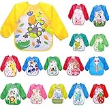 ベビー　お食事エプロン　長袖　防水　赤ちゃんよだれかけ　授乳ビブ　かわいい漫画　水洗い簡単　出産祝い　プレゼント　16色 (#09)