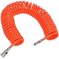 Ligefoy エアーホース エアーツール バネ式 9M スパイラルエアーホース 内径6.5mmX外径10mm 空気圧ツール コンプレッサー ホース パイプライン機器 コイルホース スクリューホース 機械潤滑剤の輸送