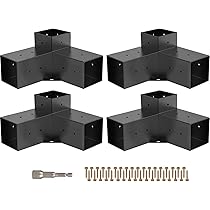 パーゴラブラケットキット 4×4インチの高さのある木製スタンドパーゴラキット Amazon | パーゴラブラケットキット、4×4インチの高さのある木製