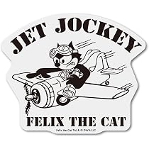 Amazon | FELIX 透明ステッカー JET JOCKEY クラシックイラスト