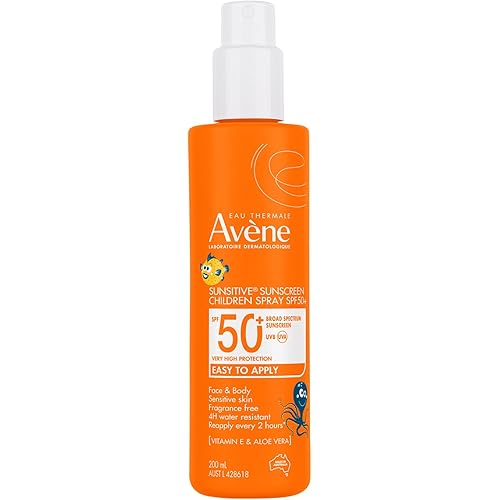Avene Sunsitive® Sunscreen Spray SPF50+ for Kids- Dermatologically-Tested & Fragrance Free For the Sensitive Skin of Children