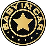 BABY IN CARマグネット（ゴールド）