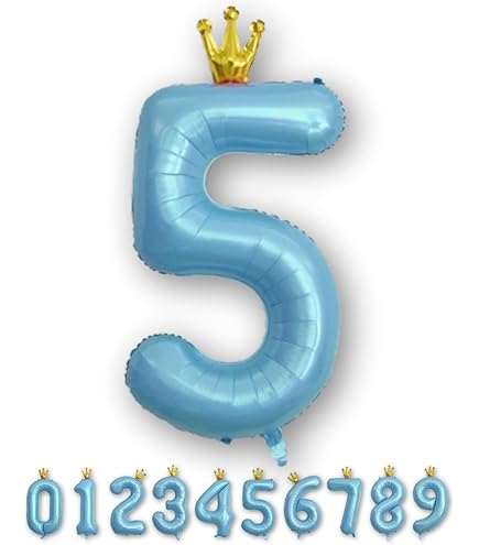 数字 風船 バルーン 40インチ (1：ブルー) 誕生日 Amazon | Exgox 数字バルーン ブルー アルミ風船 誕生日 40インチ