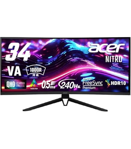 Amazon.co.jp: Acer Predator X34 | 34インチ UWQHD 3440 x 2440 OLED