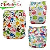 Ohbabyka3点セット おむつカバー サイズ調整可 ベビー 赤ちゃん キッズ 布おむつカバー 布オムツカバー 男の子 女の子 かわいい 保育園 入園準備 入園グッズ 入園 準備 布おむつ フリーサ