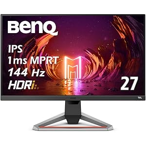 BenQ MOBIUZ ゲーミングモニター EX2710 (27型/IPS/フルHD/144Hz/1ms/HDRi/tr…