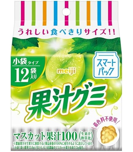 Amazon.co.jp: 明治グミ 果汁グミスマートパックぶどう 163g : 食品