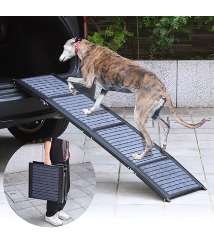 Amazon.co.jp: gardhom 犬用 車 スロープ アルミ製 軽量 携帯便利 耐