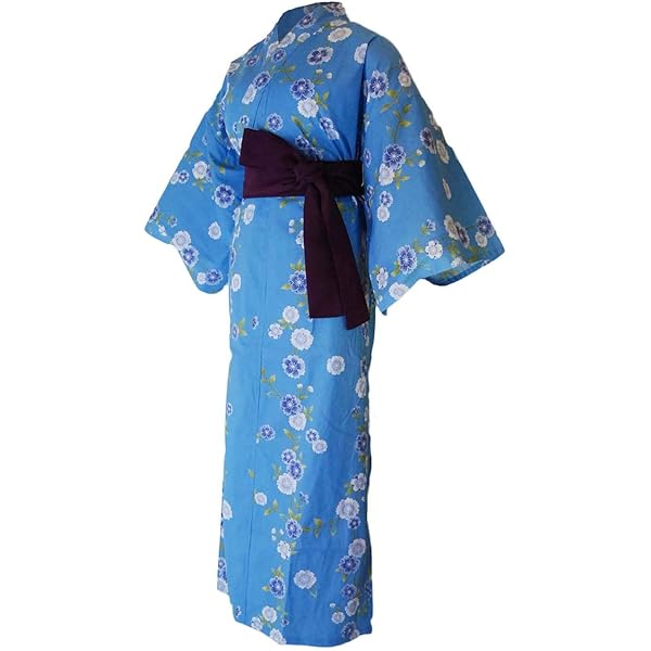 Amazon | [SOUBIEN] (ソウビエン) 訪問着 袷 藍色 絵羽文様 辻ヶ花