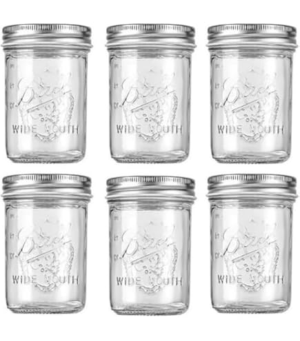 Amazon｜Ball メイソンジャー 8oz（フルーツ）12個セット/レギュラー蓋