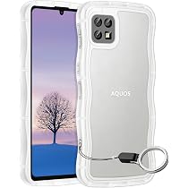 SHARP AQUOS Sense6s 楽天モバイル　ケース付き Amazon.co.jp: AQUOS sense6 sense6s ケース クリア ウェーブ SH-54B