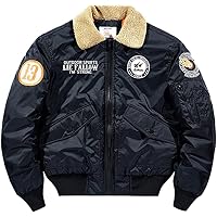 Amazon | [karaku] セクシーブロンドガール刺繡プリント MA-1フライト