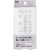Amazon | 貝印(Kai Corporation) メンズ 4層泡立てネット 洗顔 フック