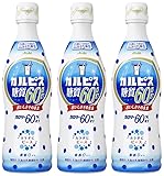 アサヒ飲料 カルピス 糖質60% オフ 希釈用 470ml ×3本 [希釈用]