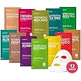GLAM UP Sheet mask Facial Sheet Mask 12 Combo (Pack of 12) | Face Masks Skincare, Hydrating Face Masks, Moisturizing, Brighte