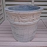 ベトナム鉢 ラムエル (30cm) アイスウォッシュ色 テラコッタ 植木鉢 プランター アンティーク調 陶器鉢 おしゃれ 園芸 ガーデニング ヨーロピアンガーデン