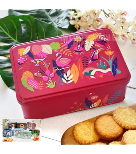 Amazon.co.jp: シルバークレーン社 回転 オルゴール缶 ビスケット