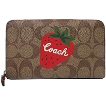 COACH ストロベリーパターン 二つ折り財布 新品 Amazon | [コーチ] 財布 二つ折り財布 PVC シグネチャー