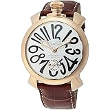 [ガガミラノ] 腕時計 MANUALE シルバー 文字盤 ステンレススチール ミネラルガラス 手巻き 日常生活防水 48MM スイス Watch 5011.06S-BRW メンズ ブラウン [並行輸入品]
