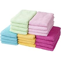 Amazon | GamachaTowel フェイスタオル 20枚セット (ドリームカラー