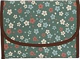 ポーチェ(pouche) 母子手帳ケース ジャバラ 和柄さくら (浅葱)