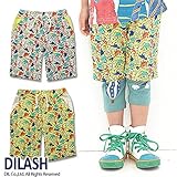 (ディラッシュ)DILASH 初夏'15 恐竜総柄カットソーハーフパンツ 70 ライム