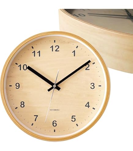 Amazon.co.jp: KATOMOKU Muku Clock 7 シナ文字盤 ナチュラル km