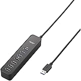 エレコム USB3.0 ハブ 7ポート ACアダプタ付 セルフ/バス両対応 マグネット付 ブラック U3H-T706SBK