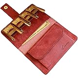 [LITSTA] Coin Wallet2 コインキャッチャーGOLD版 リティスタ コインウォレット コインホルダー付き小銭入れ イタリアンレザー pueblo Brick Red